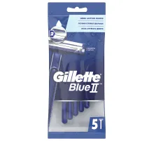 Бритвы одноразовые КОМПЛЕКТ 5 шт., GILLETTE (Жиллет) BLUE 2, для мужчин