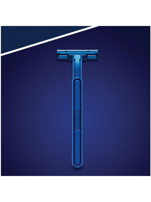Бритвы одноразовые КОМПЛЕКТ 5 шт., GILLETTE (Жиллет) BLUE 2, для мужчин
