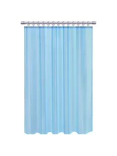 Шторка для ванной ПОЛИЭСТЕР, 180х200 см, кольца в комплекте, ГОЛУБОЙ БРИЛЛИАНТ, PRIMILA (ПРИМИЛА), 700096