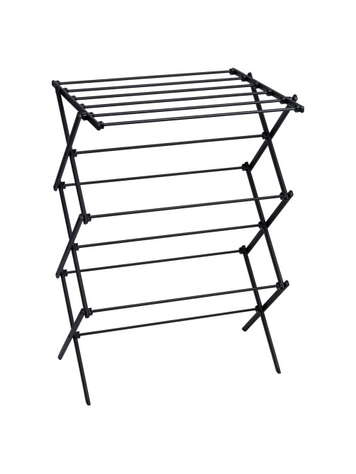 Сушилка напольная МИНИ для белья раскладная, 6 уровней, 10 метров, LAIMA HOME LADDER BLACK, 700473