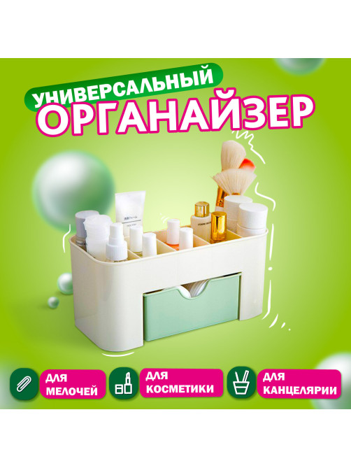Органайзер для хранения косметики, канцтоваров, мелочей MINI 22х10,5х11 см, DASWERK (ДАСВЕРК), 608479