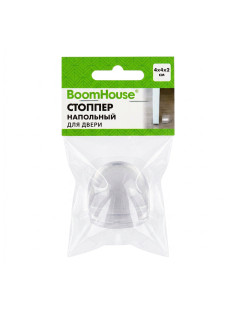 Стоппер напольный прозрачный, ограничитель для двери 1 шт., BOOMHOUSE (БУМХАУС), 701843