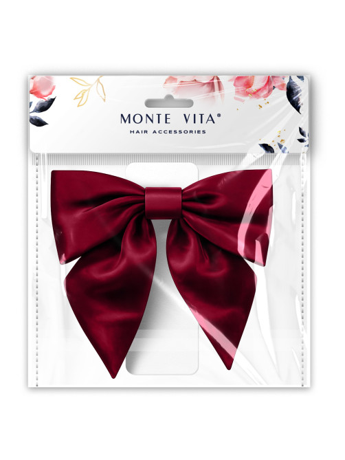 Бант для волос 17х7,5х15 см, на заколке, красный, MONTE VITA (МОНТЕ ВИТА), 458838