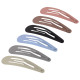 Заколки для волос НАБОР 12 шт., 5 см, клик-клак, матовый, пастельные цвета, MONTE VITA (МОНТЕ ВИТА), 457094