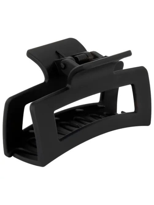Краб для волос 8,5 см, soft-touch, чёрный, MONTE VITA (МОНТЕ ВИТА), 457002