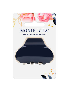 Краб для волос 6 см, темно-синий, MONTE VITA (МОНТЕ ВИТА), 457022