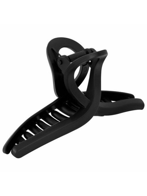 Краб для волос 11 см, soft-touch, чёрный, MONTE VITA (МОНТЕ ВИТА), 457006