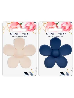 Краб для волос 7 см, soft-touch, АССОРТИ, MONTE VITA (МОНТЕ ВИТА), 457013