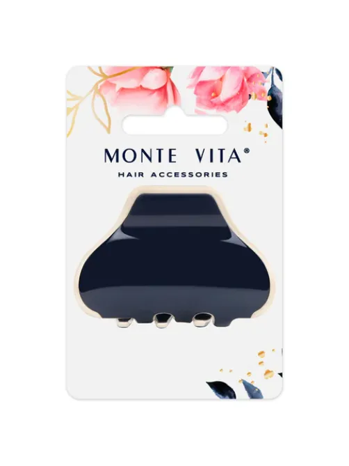 Краб для волос 6 см, темно-синий, MONTE VITA (МОНТЕ ВИТА), 457022