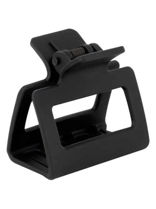 Краб для волос 5 см, soft-touch, чёрный, MONTE VITA (МОНТЕ ВИТА), 457009
