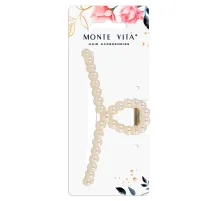 Краб для волос 13 см, жемчужный, MONTE VITA (МОНТЕ ВИТА), 457020