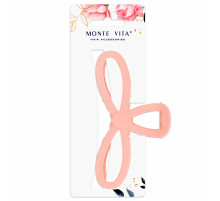Краб для волос 12,5 см, soft-touch, розовый, MONTE VITA (МОНТЕ ВИТА), 457011