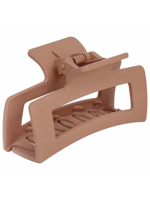 Краб для волос 8,5 см, soft-touch, коричневый, MONTE VITA (МОНТЕ ВИТА), 457001
