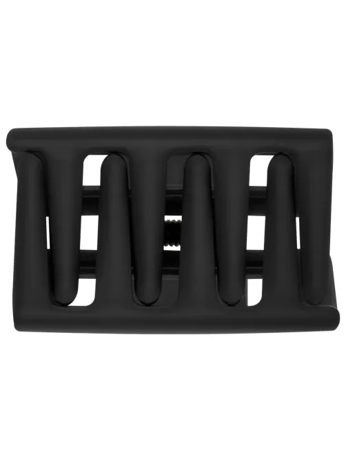 Краб для волос 5 см, soft-touch, чёрный, MONTE VITA (МОНТЕ ВИТА), 457009