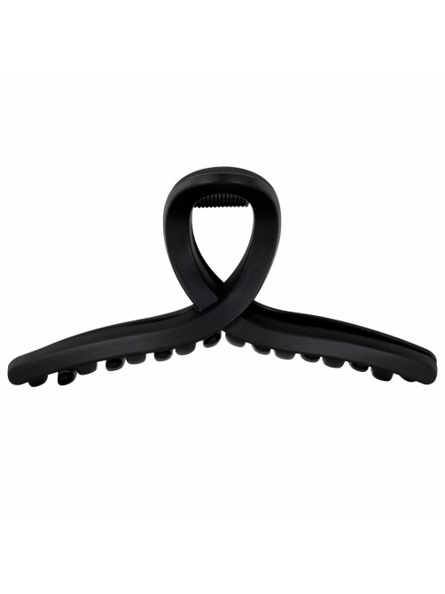 Краб для волос 11 см, soft-touch, чёрный, MONTE VITA (МОНТЕ ВИТА), 457006