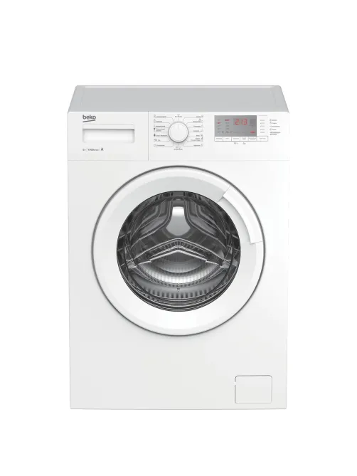 Стиральная машина BEKO WRS5512BWW, 1000 об./мин, 5 кг, фронтальная загрузка, 15 программ, белая, 7320010007