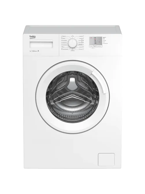 Стиральная машина BEKO WRS5511BWW, 1000 об/мин, 5 кг, фронтальная загрузка, 15 программ, белая, 7320110005