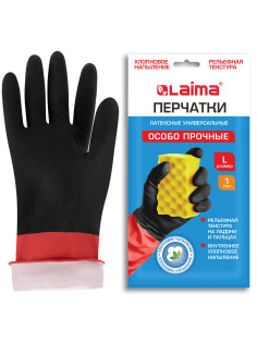 Перчатки МНОГОРАЗОВЫЕ латексные LAIMA 