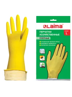 Перчатки МНОГОРАЗОВЫЕ латексные LAIMA 