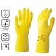 Перчатки латексные КЩС, сверхпрочные, плотные, хлопковое напыление, размер 7,5-8, M (средний), желтые, HQ Profiline, 73584