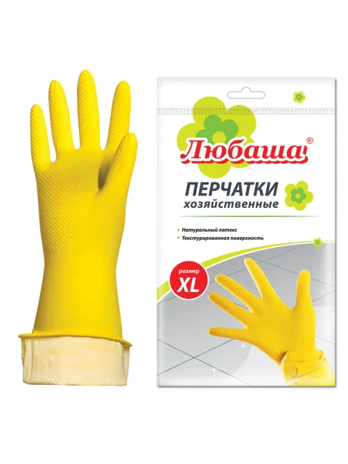 Перчатки МНОГОРАЗОВЫЕ латексные ЛЮБАША 