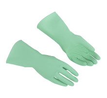 Перчатки VILEDA PROFESSIONAL многоцелевые латексные, МНОГОРАЗОВЫЕ, х/б напыление, ПРОЧНЫЕ, XL (очень большой), зеленый, 174367