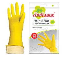 Перчатки МНОГОРАЗОВЫЕ латексные ЛЮБАША 