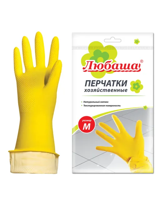 Перчатки МНОГОРАЗОВЫЕ латексные ЛЮБАША 