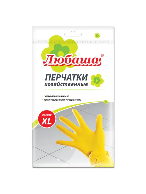 Перчатки МНОГОРАЗОВЫЕ латексные ЛЮБАША 