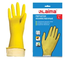 Перчатки МНОГОРАЗОВЫЕ латексные LAIMA 