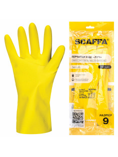 Перчатки латексные SCAFFA 