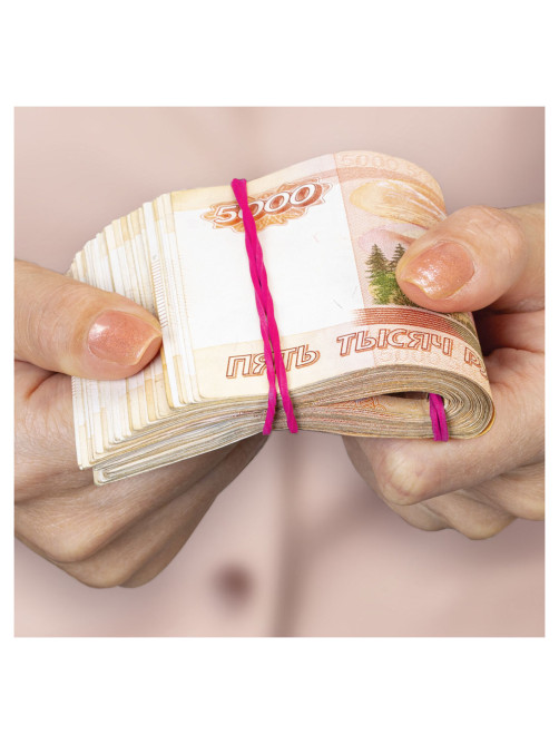 Резинки банковские TPR универсальные, диаметр 60 мм, 100 г, ЯРКИЕ ЦВЕТА, BRAUBERG SPECIAL, 440191