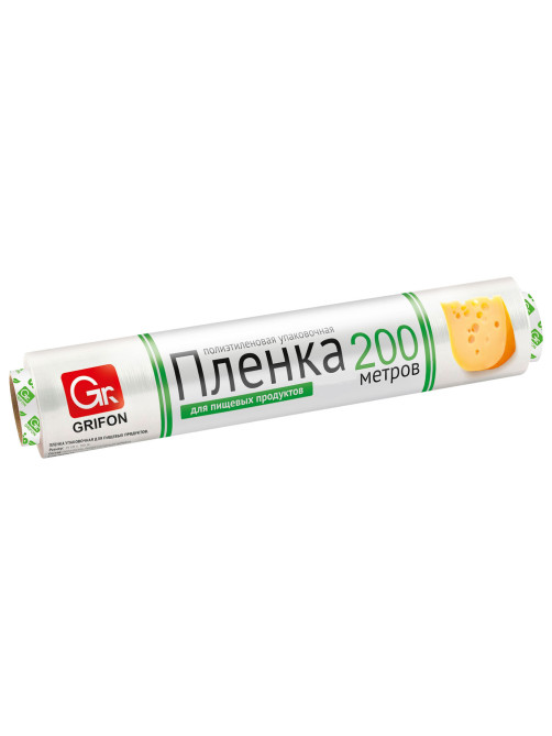 Пленка пищевая ПЭ в упаковке, 29 см х 200 м, 6 мкм, GRIFON, 200-012