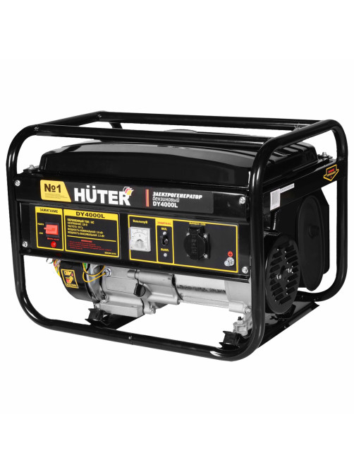 Бензиновый генератор HUTER DY4000L, 3200 Вт, 7 л.с., 4-тактный, 15 л, ручной стартер, 64/1/21