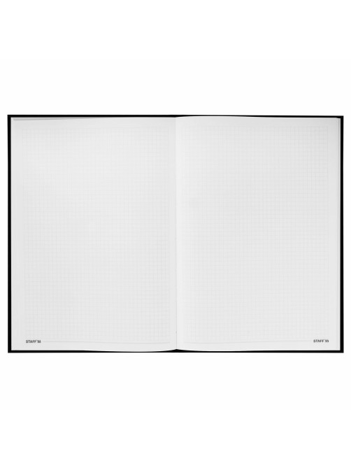 Блокнот БОЛЬШОЙ ФОРМАТ (205х290 мм) А4, 80 л., твердый, клетка, STAFF, 