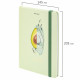 Блокнот с резинкой в клетку 96 л., А5, 145х203 мм, твердая обложка с фольгой, BRAUBERG, 