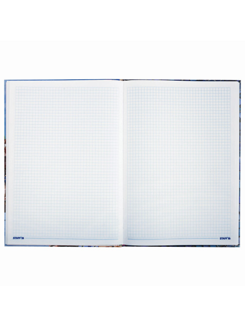 Блокнот БОЛЬШОЙ ФОРМАТ 205х290 мм А4, 80 л., твердый, клетка, STAFF, 