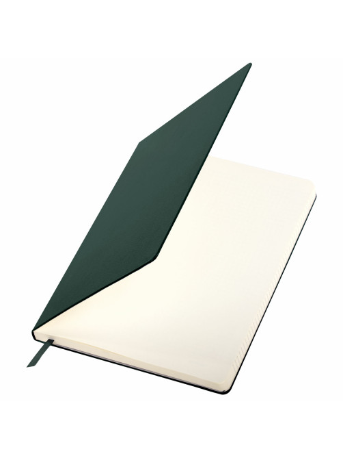 Блокнот БОЛЬШОЙ ФОРМАТ (180х250 мм) В5, BRAUBERG ULTRA, балакрон, 80 г/м2, 96 л., клетка, темно-зеленый, 113063
