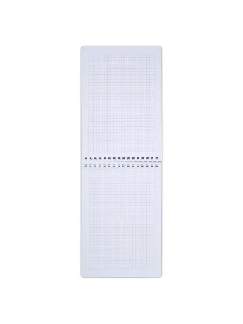 Блокнот А5, 80 л., силиконовый гребень, обложка пластик, клетка, BRAUBERG, зеленый, 117560