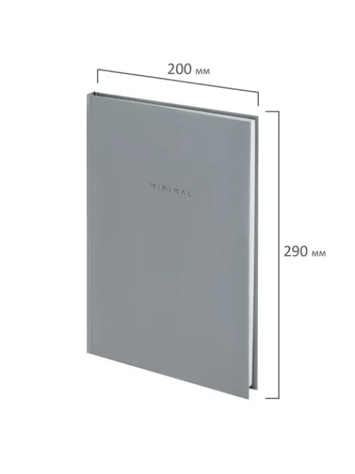 Блокнот БОЛЬШОЙ ФОРМАТ 200х290 мм, А4, 80 л., твердый, клетка, BRAUBERG 