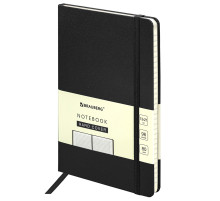 Блокнот А5 (130х210 мм), BRAUBERG ULTRA, балакрон, 80 г/м2, 96 л., клетка, черный, 113032