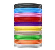 Безопасный PLA-пластик для 3D-ручки, 100 метров (10 цветов х 10 м), BRAUBERG KIDS, 665189