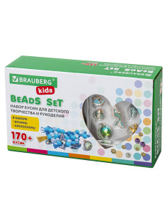 Набор для создания бижутерии и украшений BEADS SET РУСАЛКИ, 188 элементов, BRAUBERG KIDS, 664700
