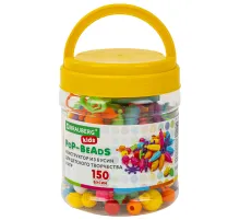 Конструктор POP-BEADS для творчества, игр и создания украшений, 150 бусин, основы для браслетов, колец, BRAUBERG KIDS, 664697