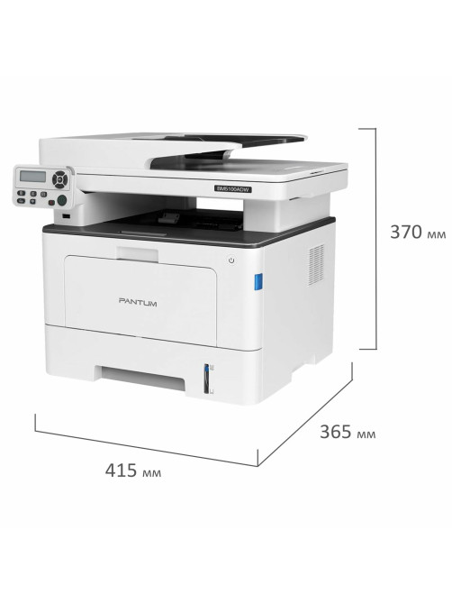 МФУ лазерное PANTUM BM5100ADW, А4, 40 стр./мин., 100 000 стр./мес., ДУПЛЕКС, АПД, сетевая карта, Wi-Fi