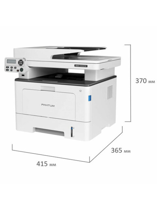 МФУ лазерное PANTUM BM5100ADW, А4, 40 стр./мин., 100 000 стр./мес., ДУПЛЕКС, АПД, сетевая карта, Wi-Fi