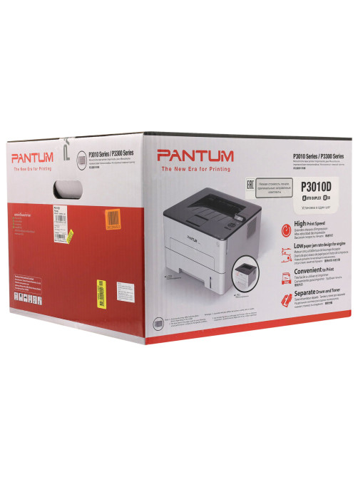 Принтер лазерный PANTUM P3010D А4, 30 стр./мин., 60000 стр./мес., ДУПЛЕКС