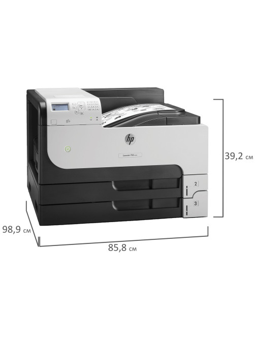 Принтер лазерный HP LaserJet Enterprise M712dn, А3, 41 стр./мин., 100 000 стр./мес., ДУПЛЕКС, сетевая карта, CF236A