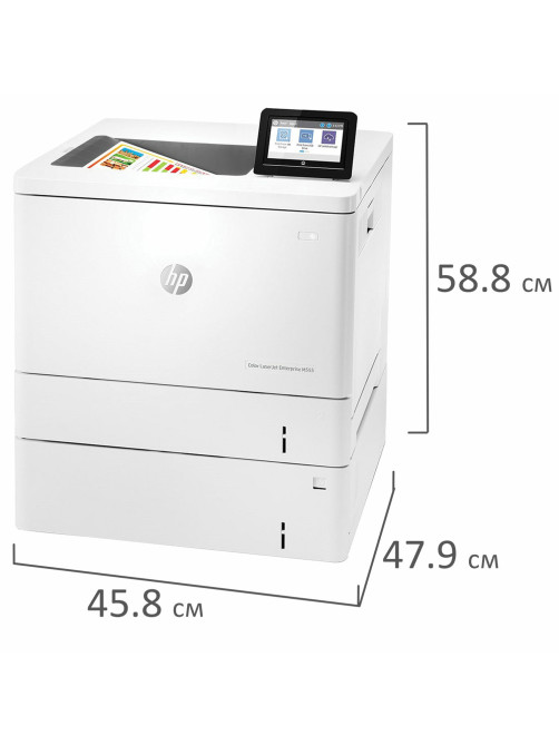 Принтер лазерный ЦВЕТНОЙ HP Color LaserJet M555x, А4, 38 стр./мин., 80000 стр./мес., ДУПЛЕКС, Wi-Fi, сетевая карта, 7ZU79A