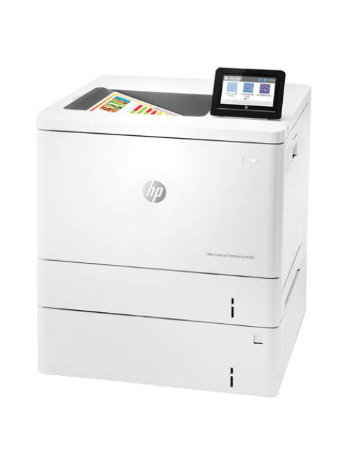 Принтер лазерный ЦВЕТНОЙ HP Color LaserJet M555x, А4, 38 стр./мин., 80000 стр./мес., ДУПЛЕКС, Wi-Fi, сетевая карта, 7ZU79A